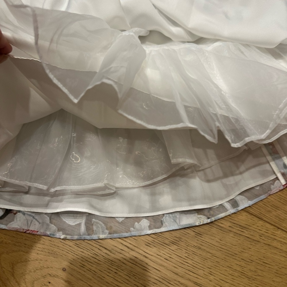 Ted Baker London new with tags Floral full Circle Skirt and White Top Set - Picture 5 of 16